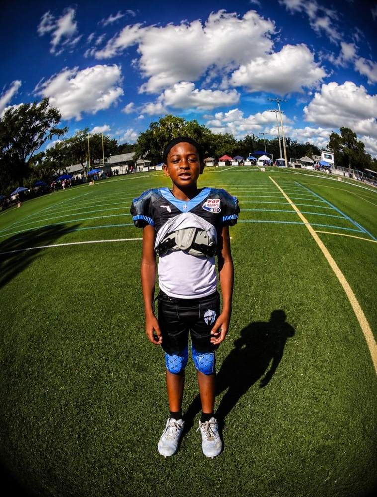 Spartans player on the field